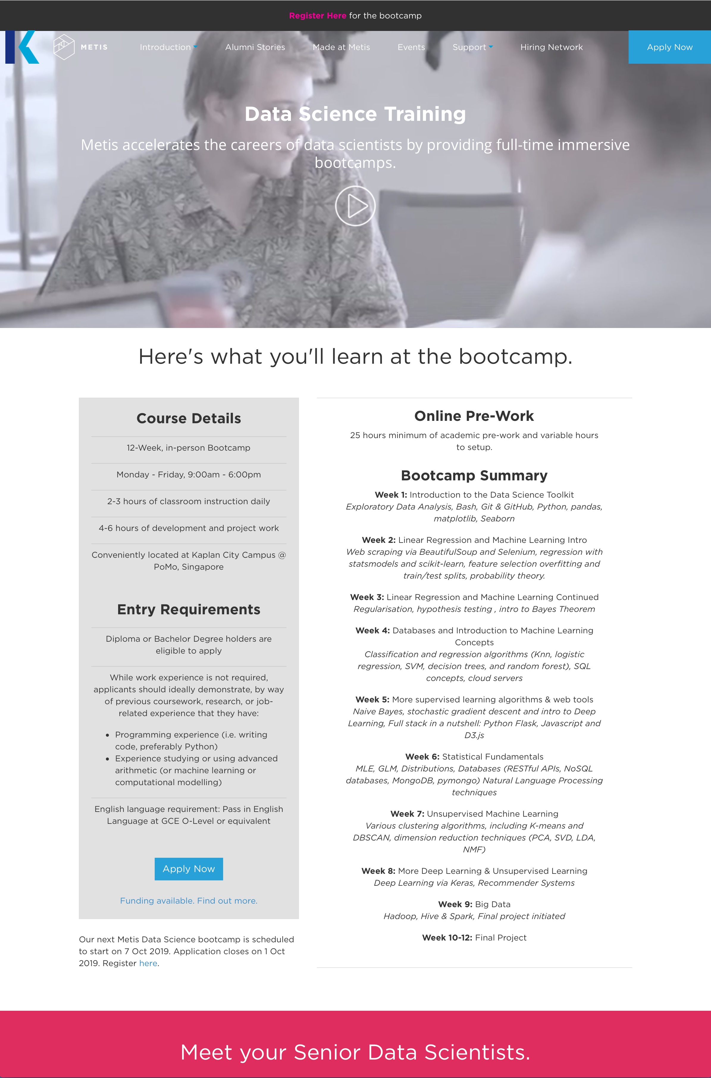 Metis Microsite
